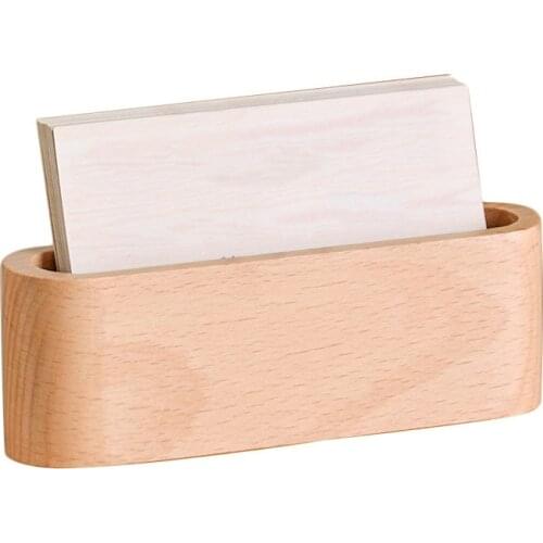 Business Card Holder&Note Holder Display Device Card Stand Holder Wooden Desk Organizer Office Accessories Business Card Holder