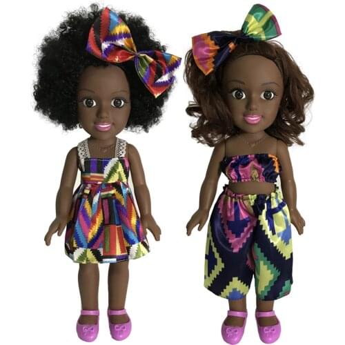 Baby Movable Joint African Doll Toy Black Doll Best Gifts Toy Princess Birthday Gift Fashion Present