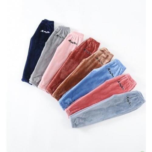 Childrens home warm pants