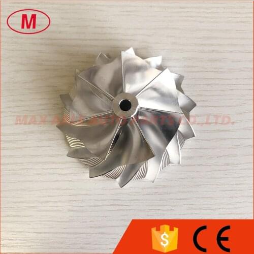 GTX3582 reverse 9833-2 62.45/82.36mm 7+7 blades high performance racing Turbo milling/aluminum 2618/billet compressor wheel