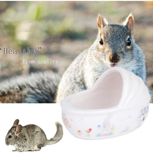 Hamster Ceramic Bathtub Small Pets Animal Bathroom Container Relax Habitat House
