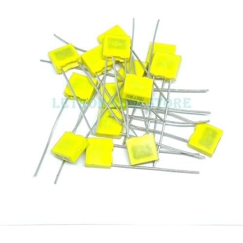 20pcs Polypropylene Safety Plastic Film 100V 1nF ~ 1uF 10nF 22nF 47nF 100nF 220nF 330nF 470nF 0.1uF 0.47uF Correction capacitor