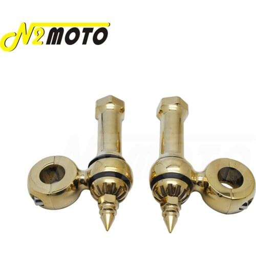 Motorcycle Spear Style Brass 7/8" 1"Handlebar Riser 22mm/25mm Bar Mount Riser For Harley Chopper Cafe Racer Old School Dog Bone