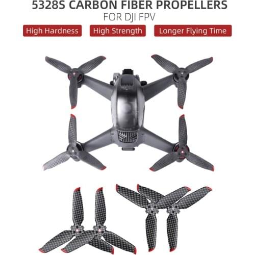 Low Noise Quick-Release Blades Props Replacement Carbon Fiber Propeller for-D-JI FPV Combo Drone