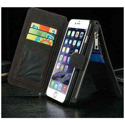 Fashion Authentic Leather Case Cover For iPhone 6s Celular CaseMe Card Slots Wallet Purse Phone Bag For iPhone 6 6S 4.7inch