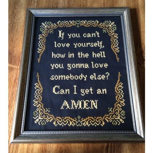 Customized Embroidery Pattern 25th Wedding Anniversary Cross Stitch Kit with 100% Cotton Floss & Free Shipping for Wall Decor