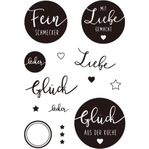 German Transparent Clear Silicone Stamp/Seal for DIY scrapbooking/photo album Decorative clear stamp A002