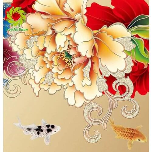 New crystal Round diamond painting diy fish diamond painting embroidery Home Decor dimond mosaic flowers for people gift