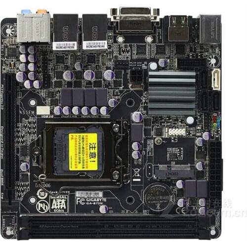 Mini-itx MINI 17*17 Original for Gigabyte GA-B75N Desktop Motherboard B75N B75 LGA 1155 i3 i5 i7 DDR3 16G 100% Fully Test