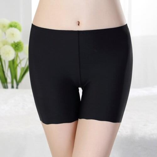 2020 Sexy Women Soft Cotton Seamless Safety Short Pants Summer Quality Under Skirt Shorts Modal Ice Silk Breathable Short Tights
