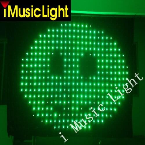 Pixel Pitch 10cm 2Mx3M LED Cloth,DMX LED Vision Curtain,Matrix Curtain,Video Curtain Backdrops