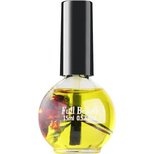 15ML Nail Nutrient Oil Treatment Mild Non-irritating Dried Flowers Extracts Fingernail Treatment Nursing Liquid Hand Care