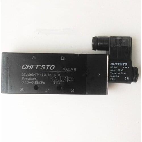 4V410-15 DC24V Pneumatic Solenoid Valve 1/2'' 5/2 Way Valve