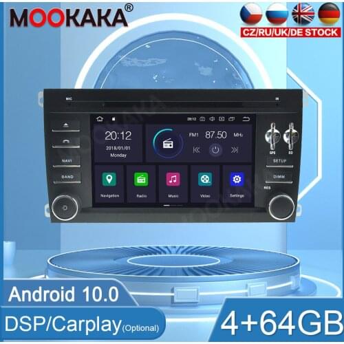 PX6 4+64GB Android10 For Porsche Cayenne 2003 -2010 Car Multimedia Player GPS Navigation Audio Stereo Screen DVD Head Unit WIFI
