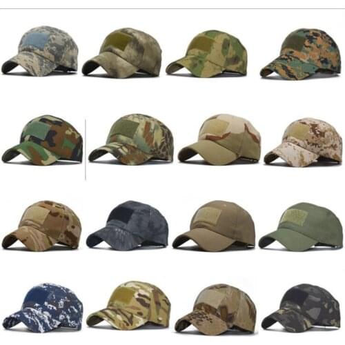 Adjustable Baseball Cap Tactical Summer Sunscreen Hat Camouflage Military Army Camo Airsoft Hunting Camping Hiking Fishing Caps