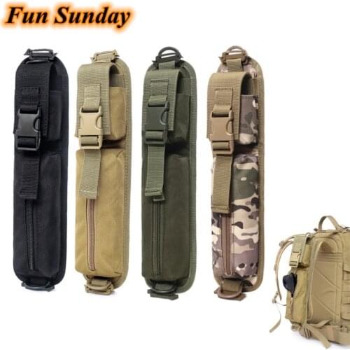2PCS Tactical Shoulder Strap Sundries Bags Backpack Accessory Pack Key Flashlight Pouch Molle Outdoor Camping EDC Kits Tools Bag
