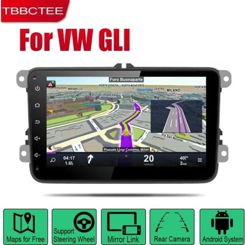 TBBCTEE Android Car Radio Stereo GPS Navigation For Volkswagen VW GLI 2005~2018 Bluetooth wifi 2din Car Radio Stereo Player