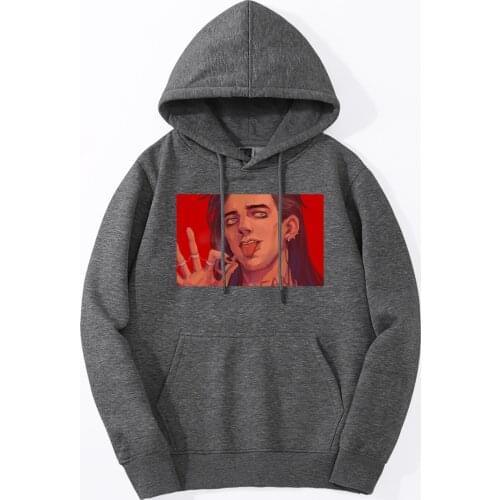 Hoodies For Men Sally Face Fashion Hoody Autumn Warm Jackets Fitness Casual Hooded Tracksuit Fleece Hip Hop Japanese Sportswear