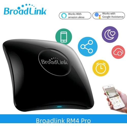 BroadLink RM4 Pro Universal Remote Control IR Wifi RF Controller For Smart Home Air-con,TV,Switch Etc.Support Alexa Google Home