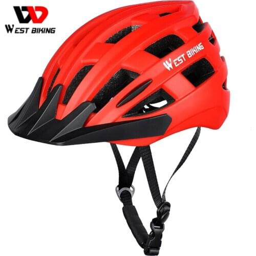 WEST BIKING Bike Helmet Road Bike Cycling Helmet Lightweight Integrally-mold Bicycle Safety Cap Women Men Bicycle Helmet