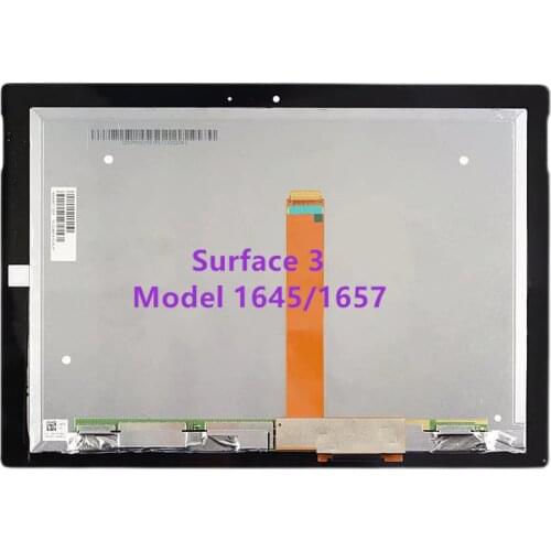 For Microsoft Surface 3 RT3 1645 LCD Display Touch Screen Digitizer Glass Assembly