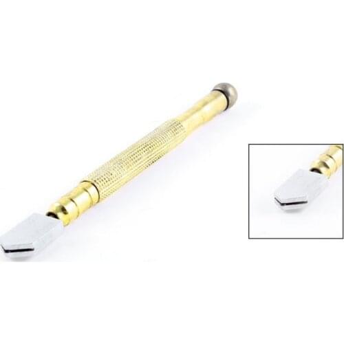 Gold Tone Metal Nonslip Grip Wheel Blade 10mm-20mm Glass Cutter 2PCS