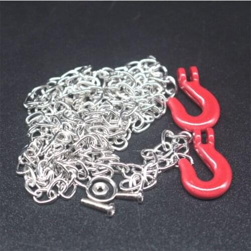 1:10 RC Crawler Accessories Revoke Chain Red Towing hook Axial SCX10 CC01 TAMIYA D90 D110 RC4WD TF2 RC climbing car parts