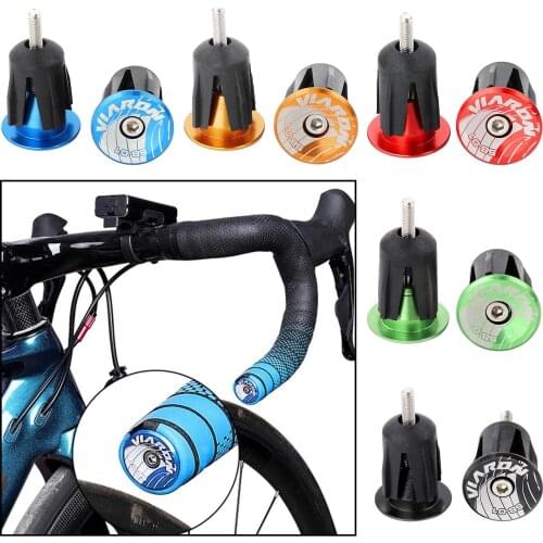 1 Pair Cycling Aluminum Bike Handlebar Bar End Plugs, Expanding Adjustable