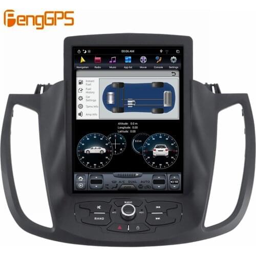 128GB Android 9.0 New Tesla Style Vertical Big Screen For Ford Kuga 2013-2017 Series CarPlay GPS Radio Auto Stereo Head Unit