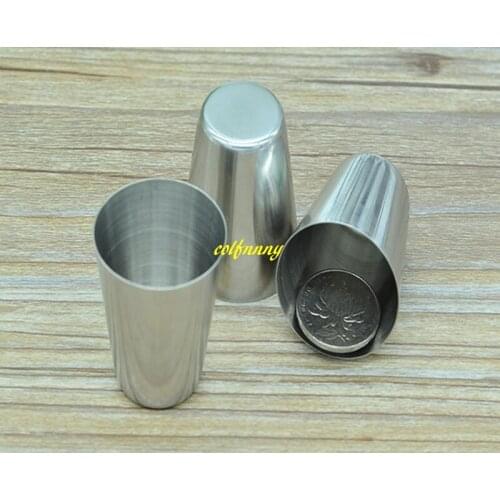 200pcs/lot 30ML Stainless Steel Camping Cup Mug Outdoor Camping Hiking Portable Tea Coffee Beer Cup
