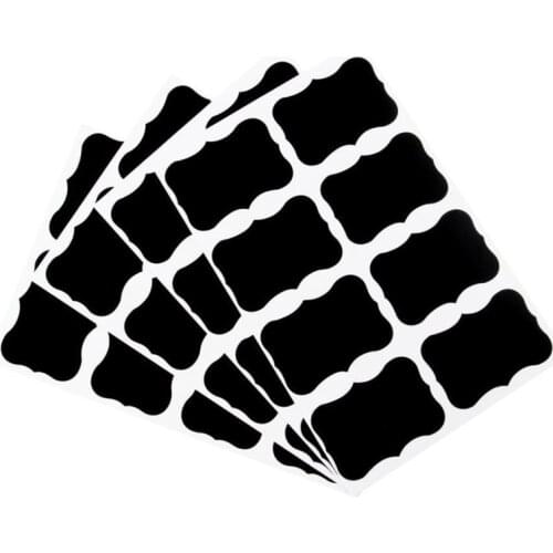 80pcs/lot Cloud lace stickers black Blackboard Sticker Craft Kitchen Labels Chalkboard Chalk Board Sticker Black Board