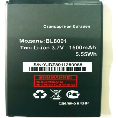 For FLY BL8001 BL 8001 IQ4490 IQ 4490 Battery 1500mAh Mobile Cell Phone Replacement Li-ion Battery with phone stander
