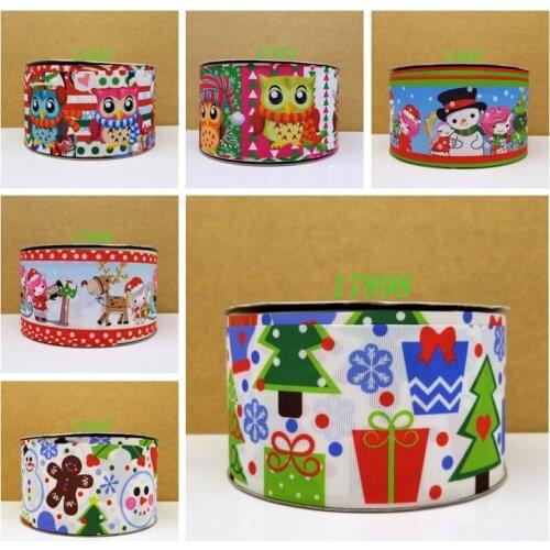 Free shipping 50 yard cartoon printed grosgrain ribbon 17898