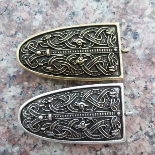 Langhong 1pcs Dragon Brooch for Women Sweden Scandinavian Viking Brooch jewelry Talisman Women Brooch