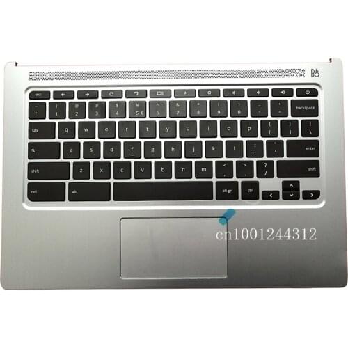 New Original For HP Chromebook 13 G1 Palmrest Upper Case Keyboard Bezel Cover US TPN-Q176 859535-B31