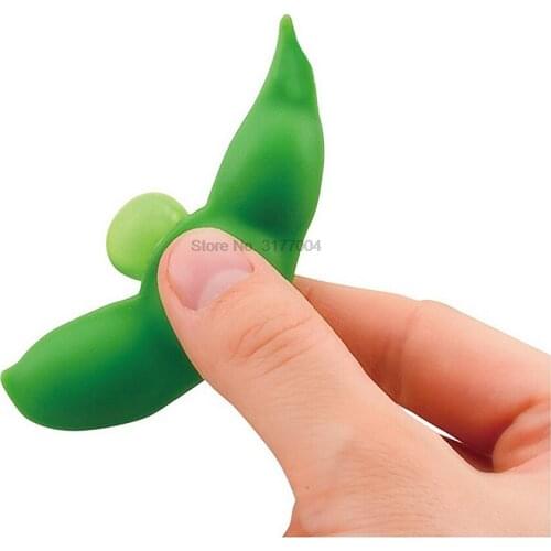 DHL 100pcs Antistress Elastic Environmentally PU Beans squishes Pendants anti stress ball Squeeze toys Gadgets Adults reliever