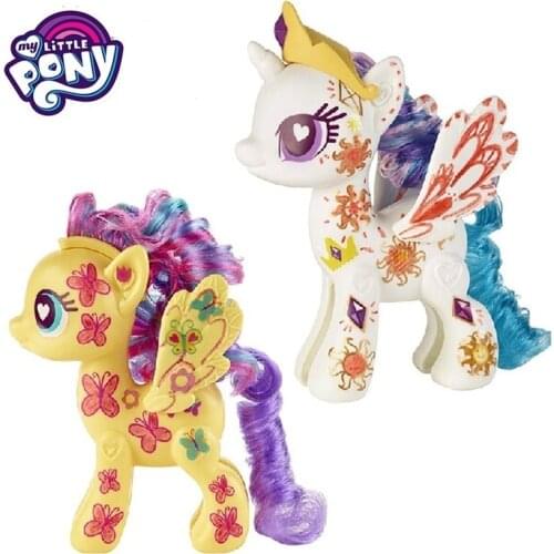 Hasbro My Little Pony Figures POP Rainbow Friendship Magic Pony Series Luxury Pony Rourou Cosmic Princess Girl Toy Birthday Gift