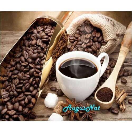 Coffee club diamond embroidery painting full drill kitchen wall art picture diamond dotz diy diamond stickers needlework craft