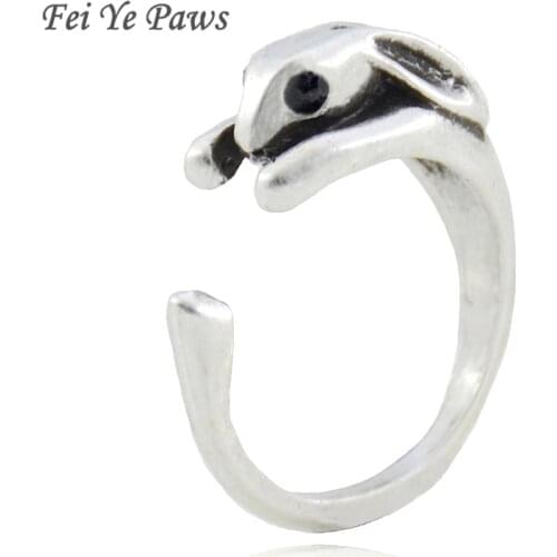 Fei Ye Paws Boho Bunny & Rabbit Ring For Women Anel Retro Punk Animal Metal Coupl Rings For Men Girls Unique Gift Box Packed