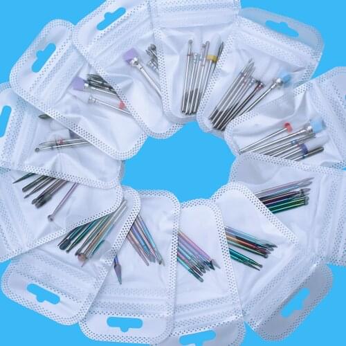 Manicure Set Ceramic Diamond Nail Drill Bits Milling Cutte Electric Rotary Burr Machine Removing Gel Polish Nail Art Accessories