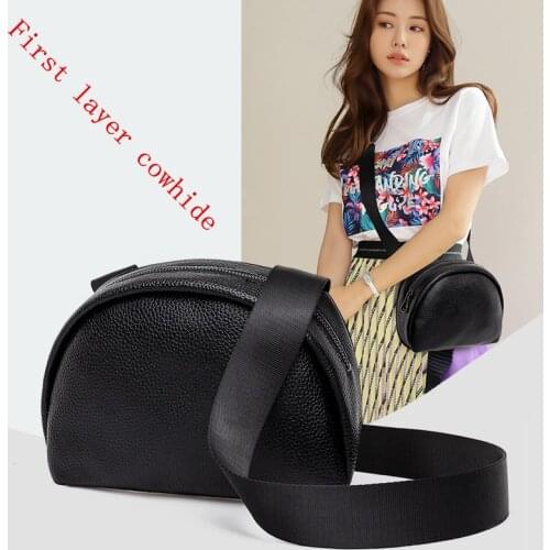 2021 New Shell bag Totes Bags For Women 100% cowhide Purse High capacity Women Handbags Elegant Female Retro Shoulder Totes Bags