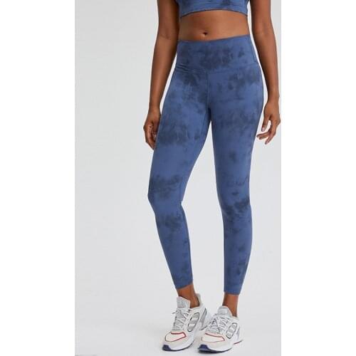 NWT Four-ways Stretch Leggings Back Waist Tie Dye Buttery-soft Yoga Naked-feel Squat proof Leggings Tummy Control Workout Pant