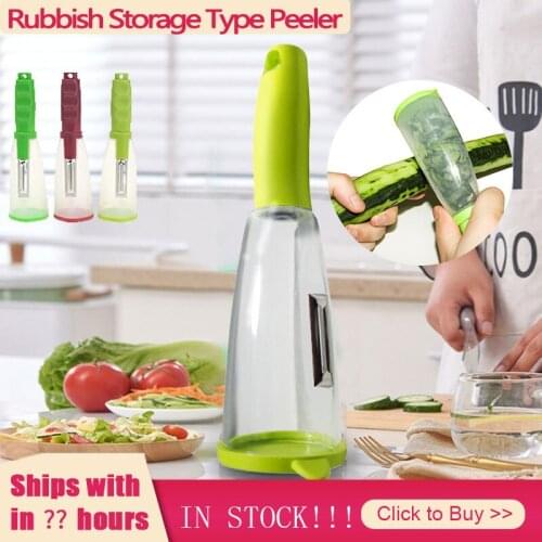 Peeler With Rubbish Bin Stainless Steel Multi-function Vegetable Peeler Cutter Peeler Potato Carrot Grater Kitchen Tool Gadgets