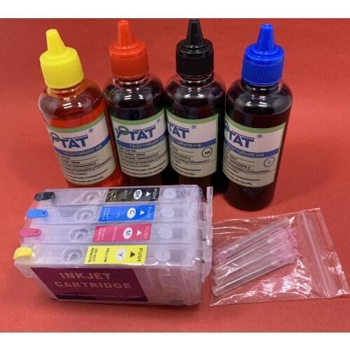 YOTAT Refillable Ink Cartridge 405XL T405XL Cartridge for Epson WorkForce WF-3820 WF-4820 WF-4830 WF-7830 WF-7835 WF-7840