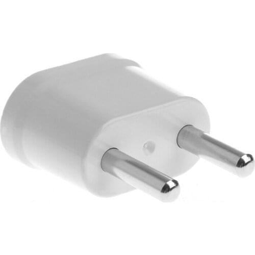 US Female To EU Male AC Power Plug Converter Worldwide Travel Charger Adapter E56B