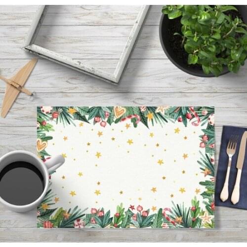 Yamamiya Watercolor christmas Tree American Service 4'lü Set christmas decorations рождественские украшения