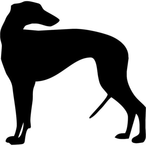 Dawasaru Greyhound Dog Pet Animal Car Sticker Waterproof Decal Laptop Suitcase Truck Motorcycle Auto Accessories PVC,13cm*13cm