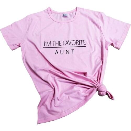 I'm the favorite aunt T-Shirt Aunt Funny Saying Graphic Tee aunts gift hipster grunge vintage yellow favorite aunt t shirts tops