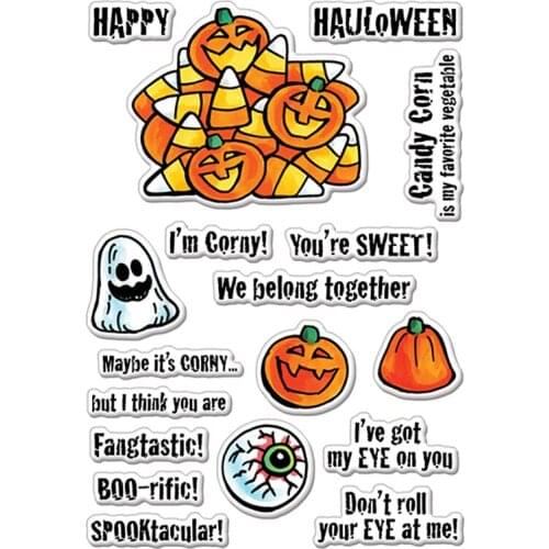 Corny Sweets Clear Stamps DIY Stencil For Scrapbooking Album Photo Embossing Transparent seal Template Paper Card Craft Fun New