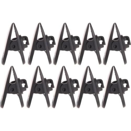 YYDS 10Pcs/Set Cable Cord Clip Clamp Collar Lapel Shirt Holder For Headphone Earphone